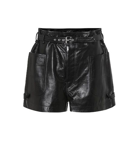 Isabel Marant - Xike high-rise leather shorts