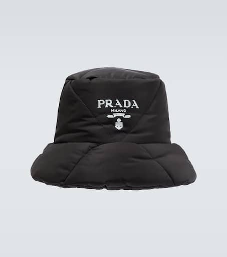 Quilted Re-Nylon bucket hat in black - Prada | Mytheresa