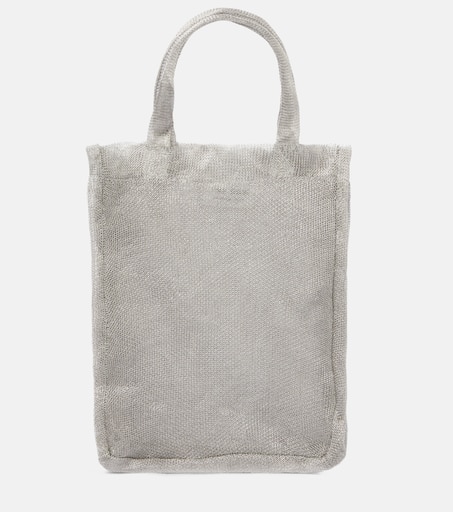 Imogen Mini mesh tote bag in silver - The Row | Mytheresa