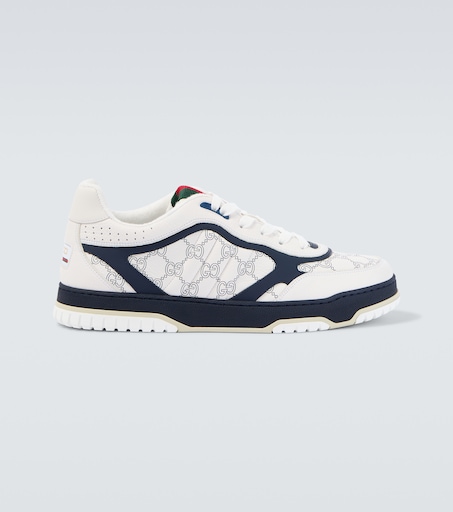Gucci Re-Web leather sneakers in white - Gucci | Mytheresa