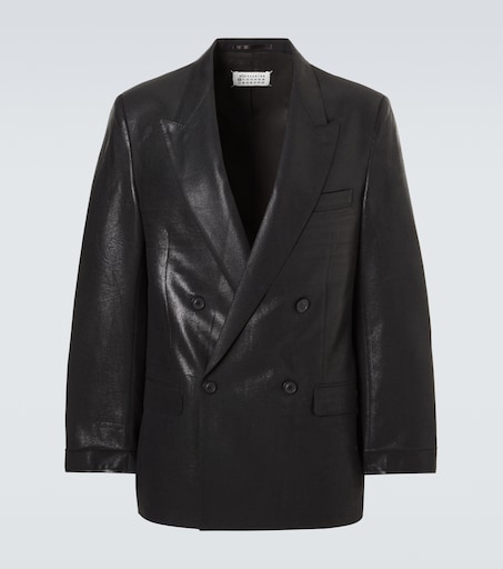 Maison Margiela Double-breasted virgin wool blazer