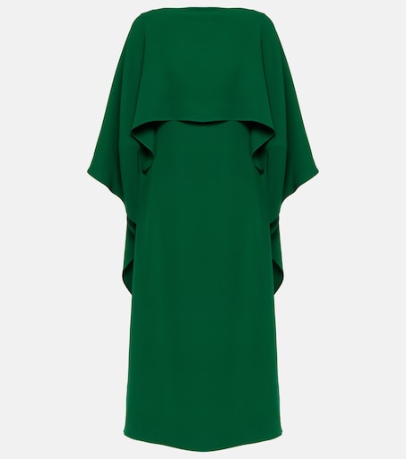 valentino green dress Minimalist Spring 2016 Valentino Runway Hunter Green Silk Dress w Plun –  Shrimpton Couture main image 0