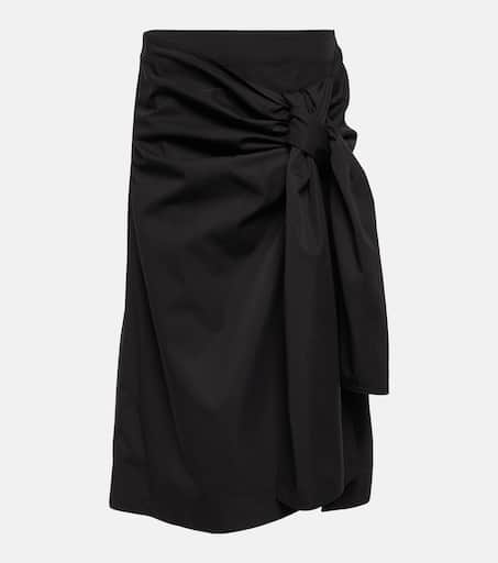 【送料&関税込】Bottega Veneta Printed Silk Skirt Bottega Veneta Silk Polka-Dots Printed Knee-Length Skirt