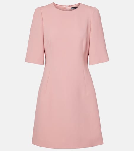 Dolce&Gabbana, Virgin Wool minidress, Women, Pink, US 2, Dresses, Wool