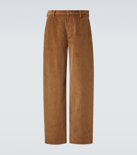 Loewe Cotton corduroy wide-leg pants