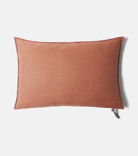Linen cushion in pink - Maison De Vacances | Mytheresa