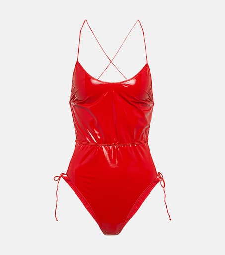 ★orogee★ ORG STRIPE SWIMSUIT WARM RED Designer fashion, Seoul-fully created | W Concept