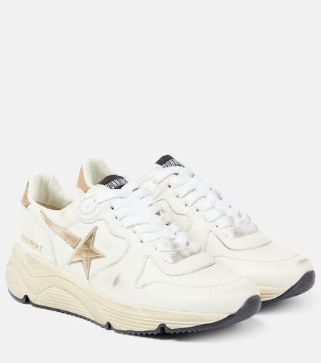 美品 GOLDEN  RUNNING SOLE スニーカー 39 Running Sole leather sneakers in white - Golden Goose
