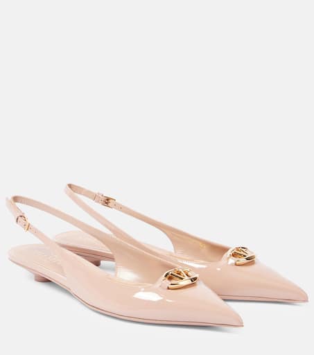 フラットシューズ VALENTINO Ivory leather VLogo Signature ballerinas Valentino Garavani Ivory Leather Vlogo Signature Ballerinas