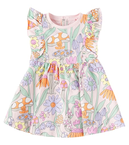 Baby printed cotton dress in multicoloured - Stella Mc