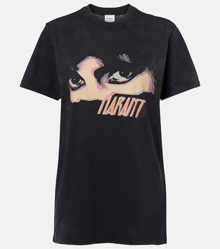Tシャツ・カットソー MARANT ETOILE Zelitos biologic cotton t-shirt BLACK Zelitos Tee-Shirt Woman white | ISABEL MARANT Official
