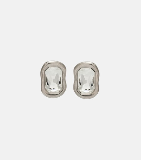 2X ORECCHINI DONNA CHIUSURA CLIP ARGENTO 925 INCISO ZIRCONI MATRIMONIO