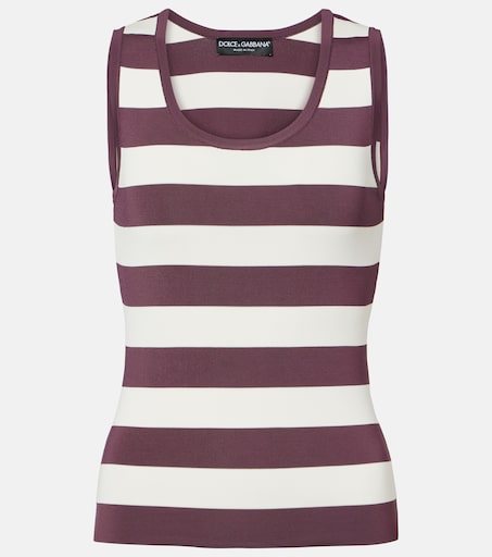 Striped tank top in multicoloured - Dolce Gabbana | Mytheresa