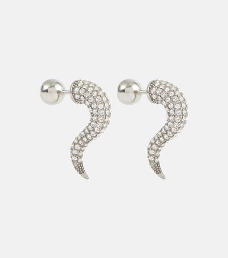 Force Horn silver earrings in silver - Balenciaga | Mytheresa