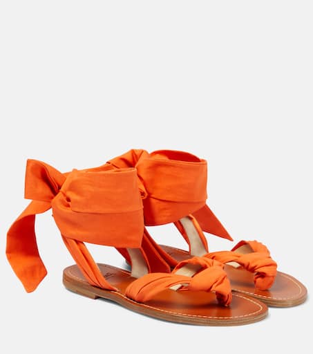 送料関税込み★Christian Louboutin★Niloo du Desert サンダル Niloo du Désert leopard-print satin sandals in multicoloured
