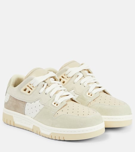 Leather low-top sneakers in neutrals - Acne Studios | Mytheresa