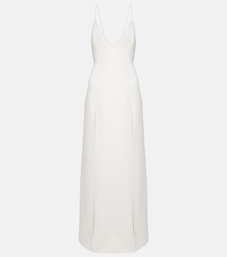Khaite - Nonya crêpe satin slip dress