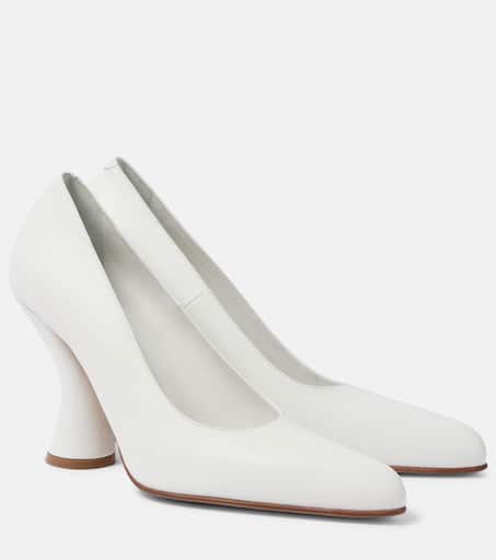Bridal 95 leather pumps in white - Dries Van Noten | Mytheresa