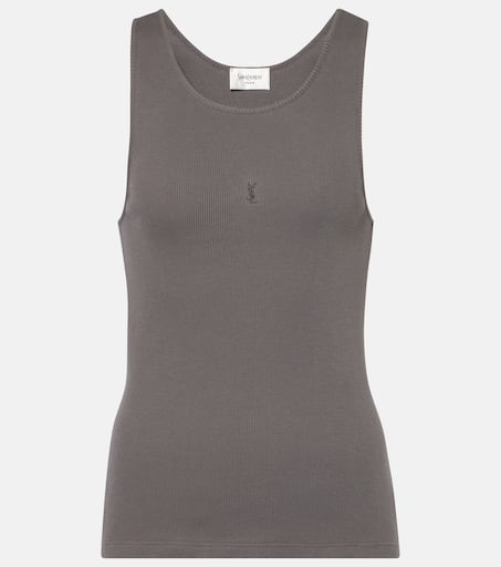 Tシャツ・カットソー SAINT LAURENT CASSANDRE TANK TOP IN COTTON Saint Laurent Cassandre Tank Top | Saks Fifth Avenue