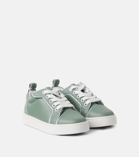 Christian Louboutin Kids 퍼니토 가죽 스니커즈