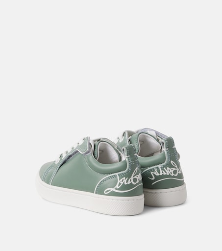 Christian Louboutin Kids 퍼니토 가죽 스니커즈