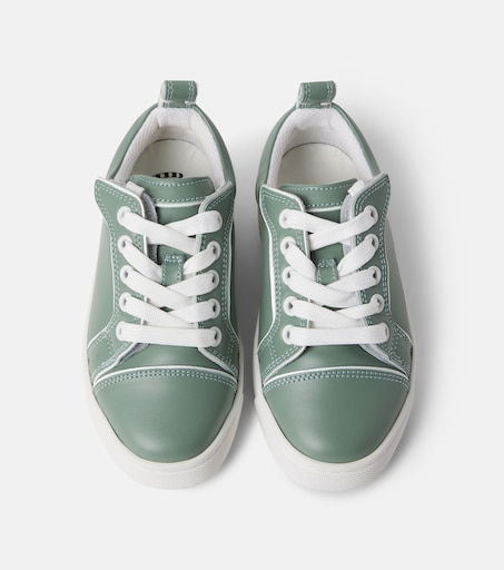 Christian Louboutin Kids 퍼니토 가죽 스니커즈