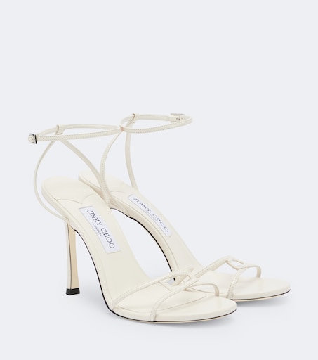 1998 Leo leather sandals in white - Jimmy Choo | Mytheresa
