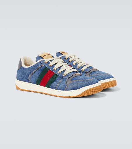 Blue gucci sneakers discount