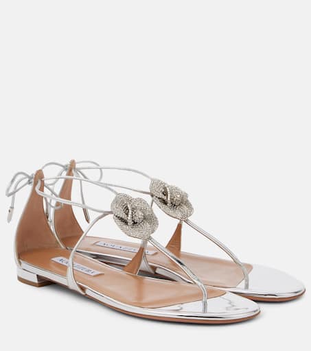 サンダル・ミュール AQUAZZURA Women Sandals TQLMIDS0NPLCCC Silver P00924180.jpg