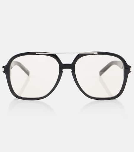 Lunettes SL 545 carrées en noir – Saint Laurent | Mytheresa