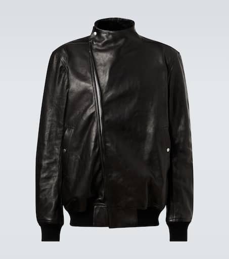 Hollywood Flight leather jacket in black - Rick Owens | Mytheresa
