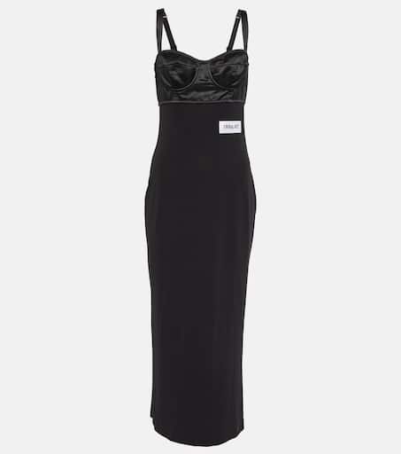 x Kim Kardashian midi dress in black - Dolce Gabbana | Mytheresa
