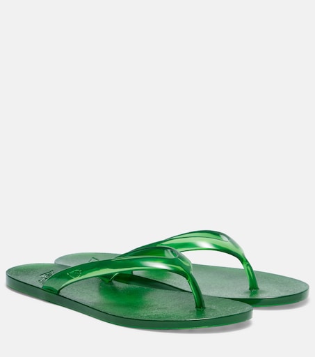 Ancient Greek Sandals Sandalen Jelly Grun — Dua Lipa honeymoon beach edit