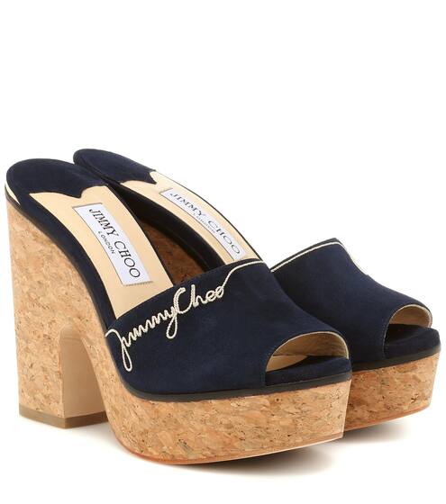 Sandali Deedee 125 in suede | Jimmy Choo
