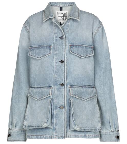 Exclusive to Mytheresa – Denim cargo jacket | Totême