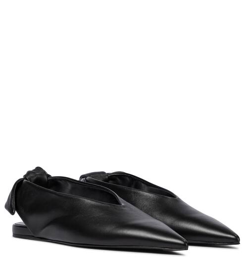 Leather slingback ballet flats | Jil Sander