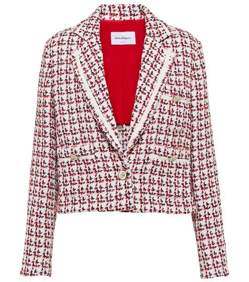 Textured cropped jacket | Salvatore Ferragamo