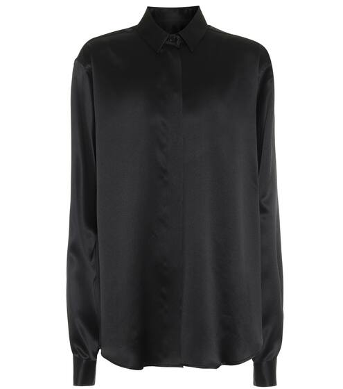 Silk-satin shirt | Saint Laurent