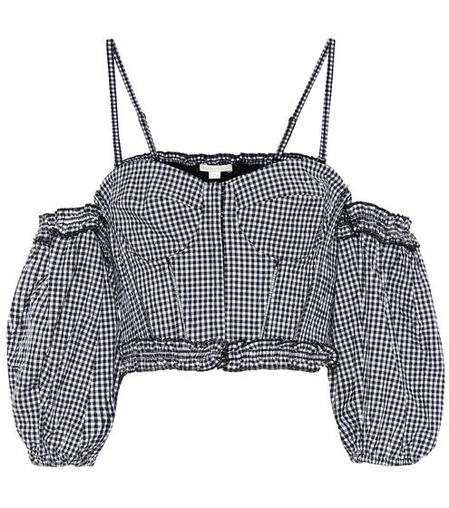 Checked cotton crop top | Jonathan Simkhai