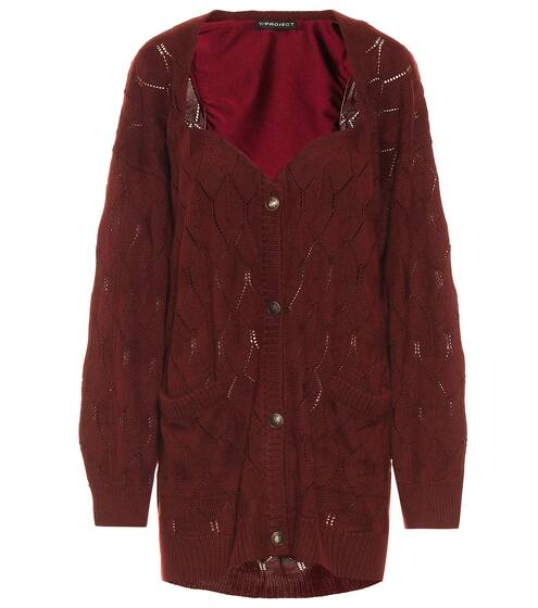 Oversize-Cardigan mit Wollanteil | Y/PROJECT