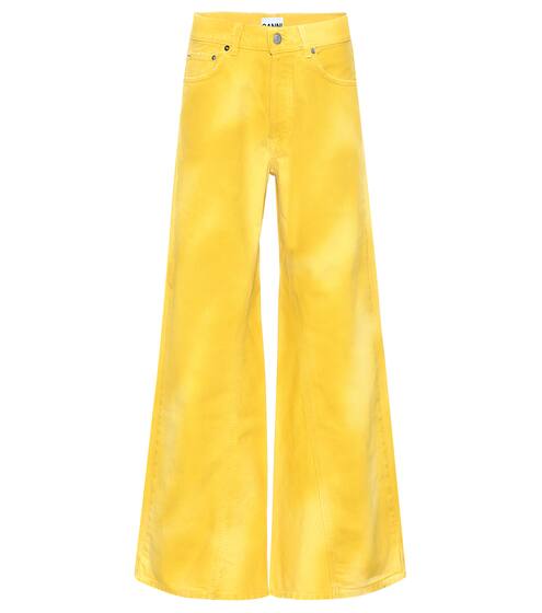 High-waisted flared jeans | Ganni