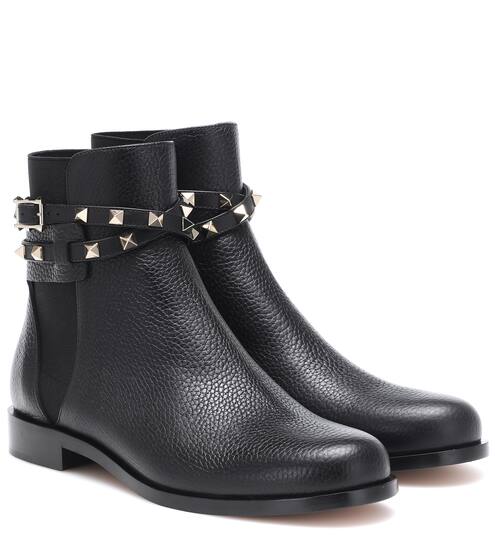 Valentino Garavani Rockstud leather ankle boots | Valentino