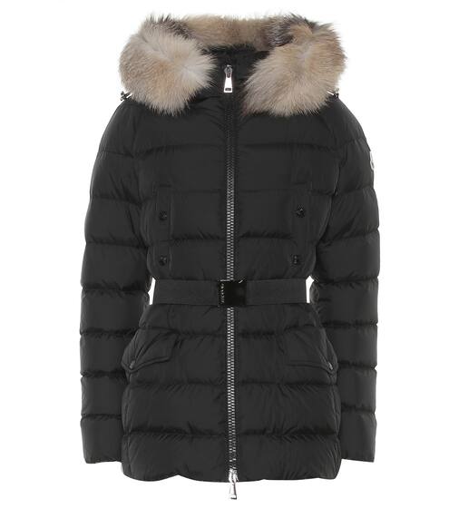 Clion quilted fur-trimmed down coat | Moncler