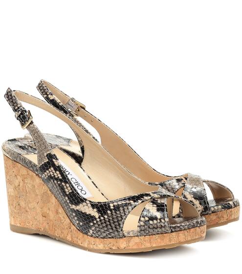 Sandali Amely 80 in pelle stampata | Jimmy Choo