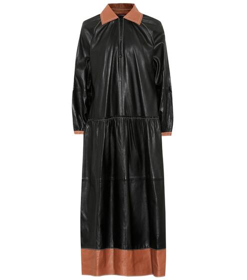 Gilda leather midi dress | Stand Studio