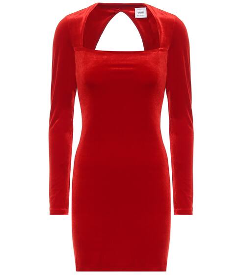 Minikleid aus Samt | Vetements