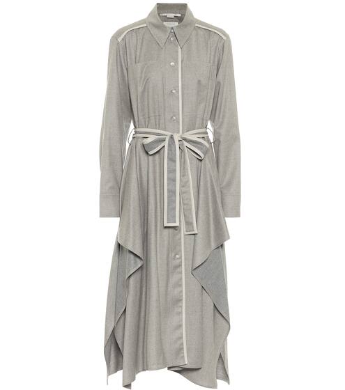 Abito chemisier Leilani in flanella di lana | Stella McCartney