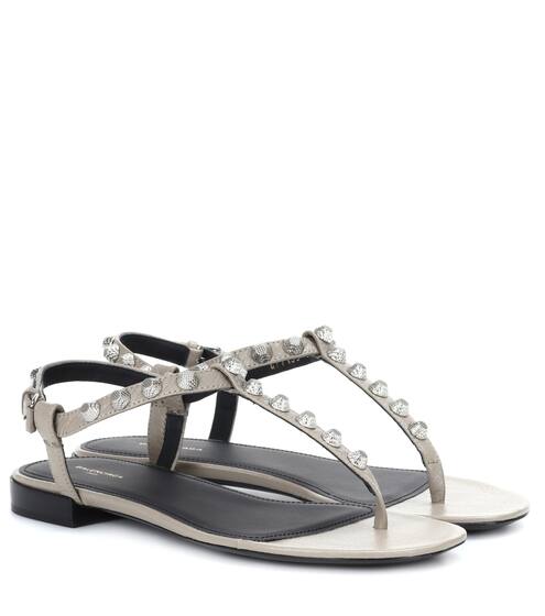 Giant Stud leather sandals | Balenciaga