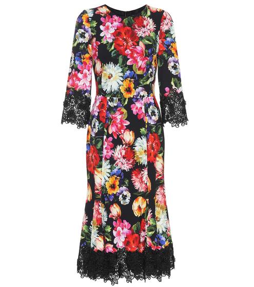 Midikleid aus Crêpe | Dolce & Gabbana