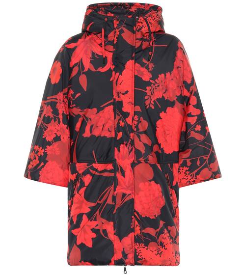 Floral puffer coat | Valentino
